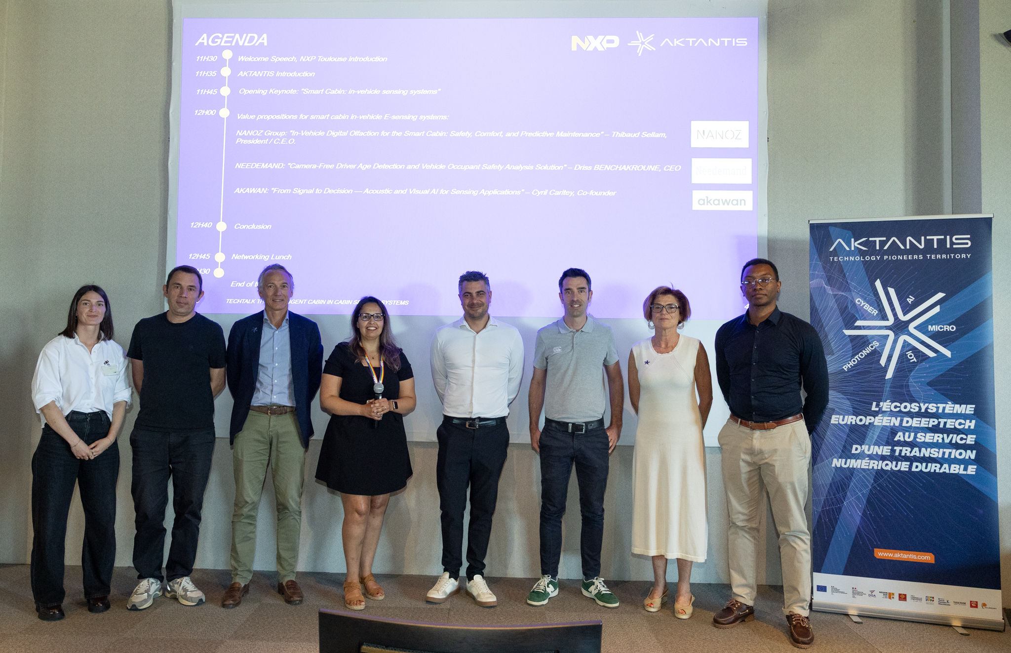Photo des speakers TechTalk NXP